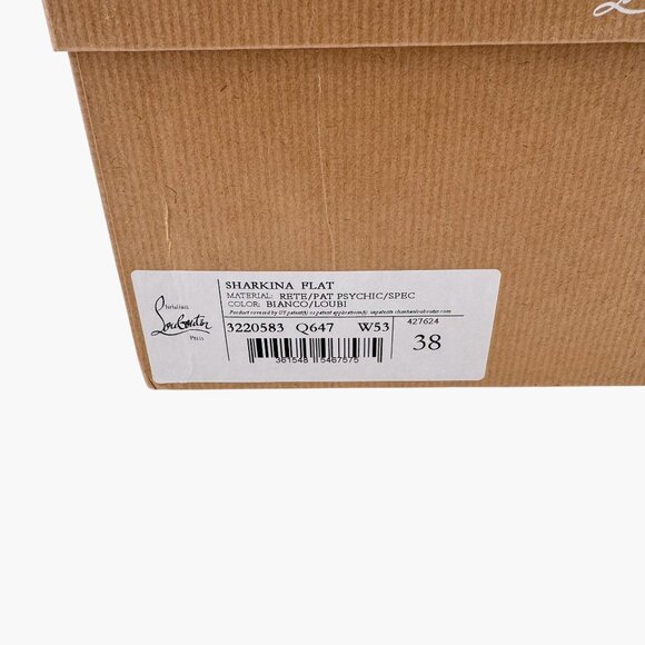 Christian Louboutin Sharkina White Mesh Red Sneakers Size 38 US 8 Women's 6968 - Picture 14 of 14